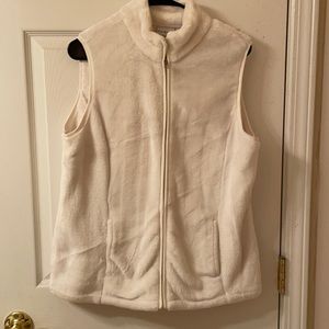 White Fuzzy Vest